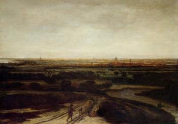 A Dutch Landscape (oil on canvas) | Obraz na stenu