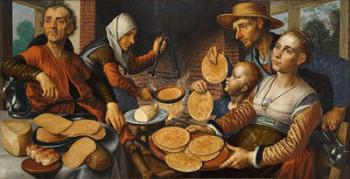 The Pancake Bakery, 1560 (oil on panel) | Obraz na stenu