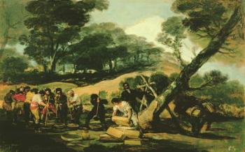 Clandestine Manufacture of Gunpowder, 1812-13 (oil on canvas) | Obraz na stenu