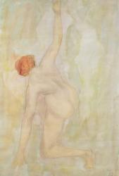 Female nude (pencil & w/c on paper) | Obraz na stenu