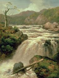 Waterfall on River Neath, South Wales, 19th century | Obraz na stenu