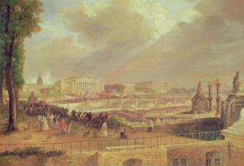 Proclamation of the Second French Republic, Place de la Concorde, February 24, 1848 (oil on canvas) | Obraz na stenu