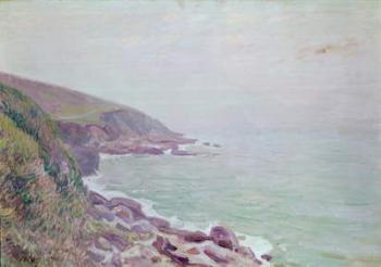 The Welsh Coastline, misty morning, 1897 (oil on canvas) | Obraz na stenu