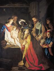 The Adoration of the Magi (oil on canvas) | Obraz na stenu