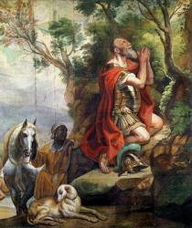 The Prayer of Gideon, cartoon for a tapestry (oil on canvas) | Obraz na stenu