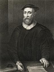 Portrait of John Knox (c.1514-72), from 'Lodge's British Portraits', 1823 (litho) | Obraz na stenu