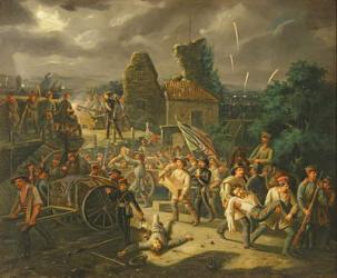 The Defense and Evacuation of the Rocchetta (oil on canvas) | Obraz na stenu