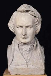 Bust of Victor Hugo (1802-85) aged 35, 1837 (plaster) | Obraz na stenu