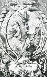 Atabalipa, King of Peru (1497-1533) (engraving) | Obraz na stenu