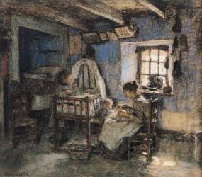 Domestic Interior, Wissant, 1913 (pastel on paper) | Obraz na stenu