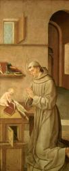 St Anthony of Padua (oil on panel) | Obraz na stenu