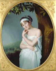 Portrait of Madame Recamier (1777-1849), c.1798-9 (oil on canvas) | Obraz na stenu