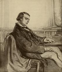 Theodore de Banville (1823-91) (litho) | Obraz na stenu