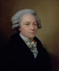 Portrait of Wolfgang Amadeus Mozart (oil on canvas) | Obraz na stenu