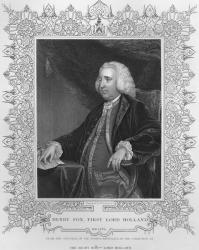 Henry Fox, 1st Baron Holland (engraving) | Obraz na stenu