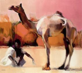 dsu and Said, Rann of Kutch, 1996 (oil on canvas) | Obraz na stenu