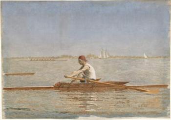 John Biglin in a Single Scull, 1873 (w/c on paper) | Obraz na stenu