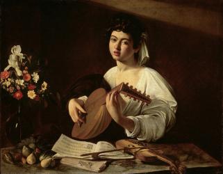 The Lute Player, c.1595 (oil on canvas) | Obraz na stenu