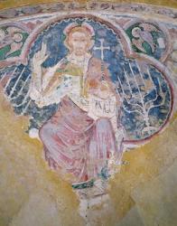 Christ in Majesty, from the crypt (fresco) | Obraz na stenu