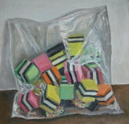 Liquorice Allsorts, 2004, (oil on canvas) | Obraz na stenu