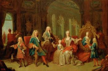 The Family of Philip V (1683-1746) of Bourbon, c.1722 (oil on canvas) | Obraz na stenu
