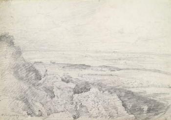 Salisbury Plain from Old Sarum, 1829 (graphite on paper) | Obraz na stenu