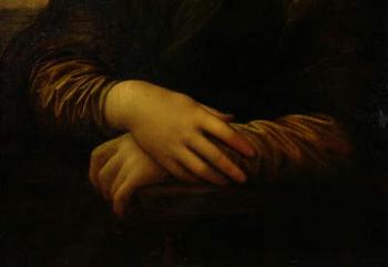Mona Lisa, detail of her hands, c.1503-06 (oil on panel) | Obraz na stenu