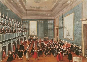 Concert given by the girls of the hospital music societies in the Procuratie, Venice | Obraz na stenu