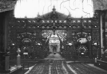 Portico of the Metallurgy Pavilion at the Universal Exhibition, Paris, 1889 (b/w photo) | Obraz na stenu