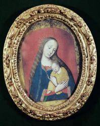 Virgin and Child Sleeping (gouache on fabric) | Obraz na stenu