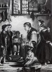 John Pounds teaching children in his home (engraving) | Obraz na stenu