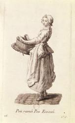 The Pea Seller, from 'Petits Metiers de Paris' (engraving) | Obraz na stenu