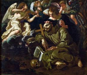 The Ecstasy of St. Francis (oil on canvas) | Obraz na stenu