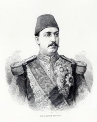 Portrait of The Khedive Tawfig (litho) (b/w photo) | Obraz na stenu