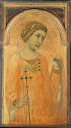 A Female Saint, possibly St. Margaret, 1320-29 (tempera & gold leaf on panel) | Obraz na stenu