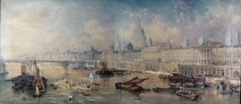 Design for the Thames Embankment, view looking upstream | Obraz na stenu
