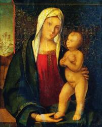 Madonna and Child (oil on panel) | Obraz na stenu
