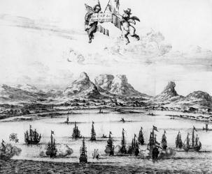 Le Cap de Bonne Esperance, 1727 (engraving) | Obraz na stenu