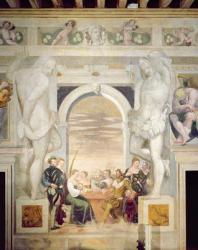 The Game of Cards (fresco) | Obraz na stenu