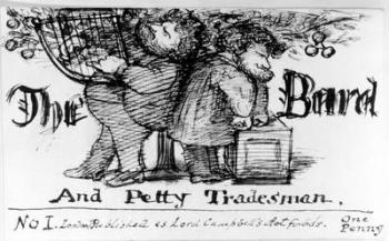 The Bard and Petty Tradesman, 1868 (pen & ink on paper) | Obraz na stenu