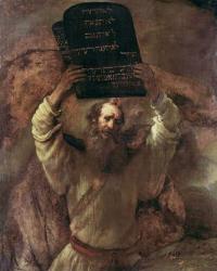 Moses Smashing the Tablets of the Law, 1659 (oil on canvas) | Obraz na stenu
