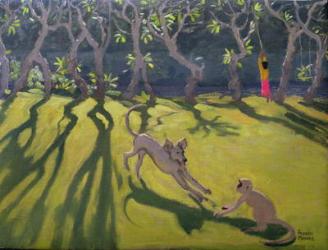 Dog and Monkey, 1998 (oil on canvas) | Obraz na stenu