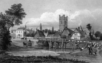 Easton, near Great Dunmow, Essex, engraved by Henry Adlard, 1832 (engraving) | Obraz na stenu