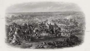 Battle of Aliwal, India, 28th January 1846, engraved by J.J. Crew (engraving) | Obraz na stenu