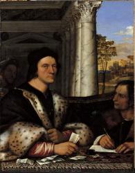 Ferry Carondelet (1473-1528) and his Secretaries (oil on canvas) | Obraz na stenu