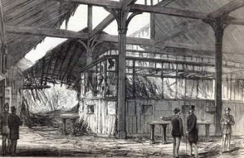 Scene of the explosion at Victoria Station on Tuesday morning last, from The Illustrated London News, 1st March 1884 (lithograph) | Obraz na stenu