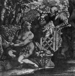 Susanna and the Elders, c.1590 (etching) | Obraz na stenu