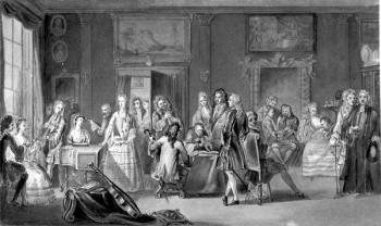 Frederick, Prince of Wales's Musical Party (w/c on paper) (b/w photo) | Obraz na stenu