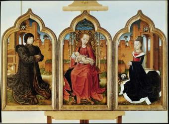 Triptych of Jean de Witte, 1473 (oil on panel) | Obraz na stenu