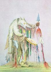 Blackfoot Medicine Man (colour litho) | Obraz na stenu
